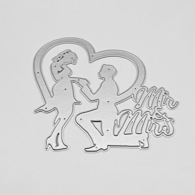 Love Money Proposal Site Metal Stencil Embossing Cutting Dies for Diy Scrapbooking Paper Card Embossing Craft Decor