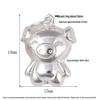 S925 Sterling Silver Zodiac Animal Pendant & DIY Braided Rope Bracelet