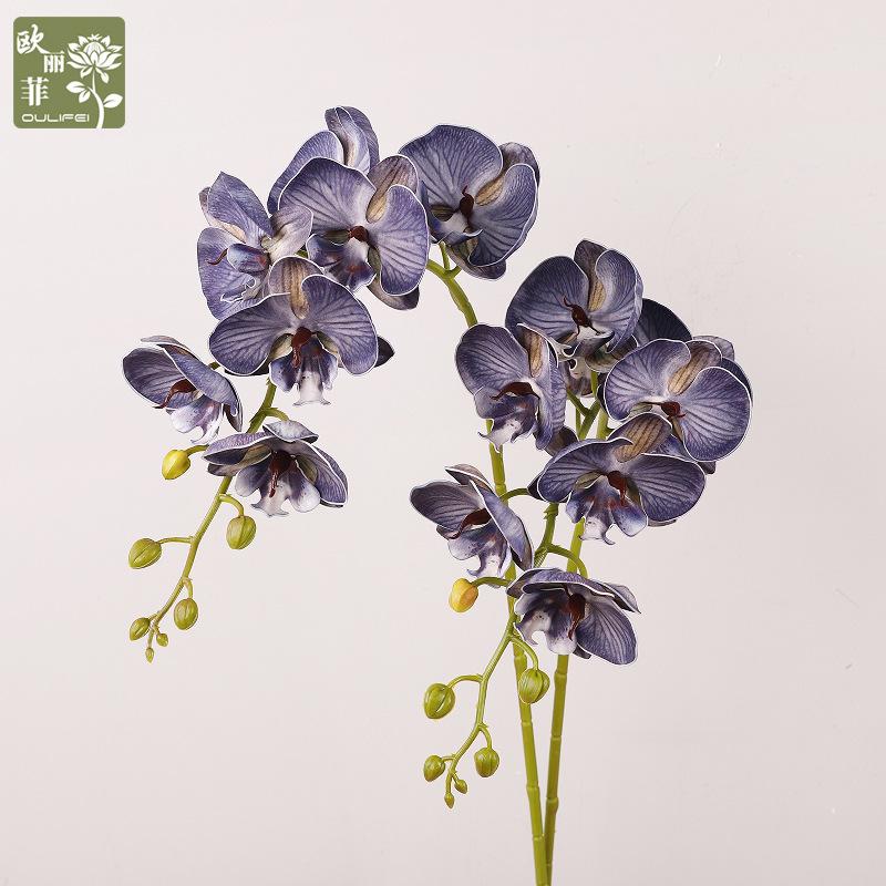Simulation Phalaenopsis, retro high-grade silicone cotton cherry blossoms, wedding decoration lip Phalaenopsis simulation flower