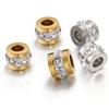 20 stuks 10 stuks Roestvrij Staal Strass Kralen Goudkleurige Spacer Losse Kralen Bedels voor Sieraden Maken Armband Ketting DIY