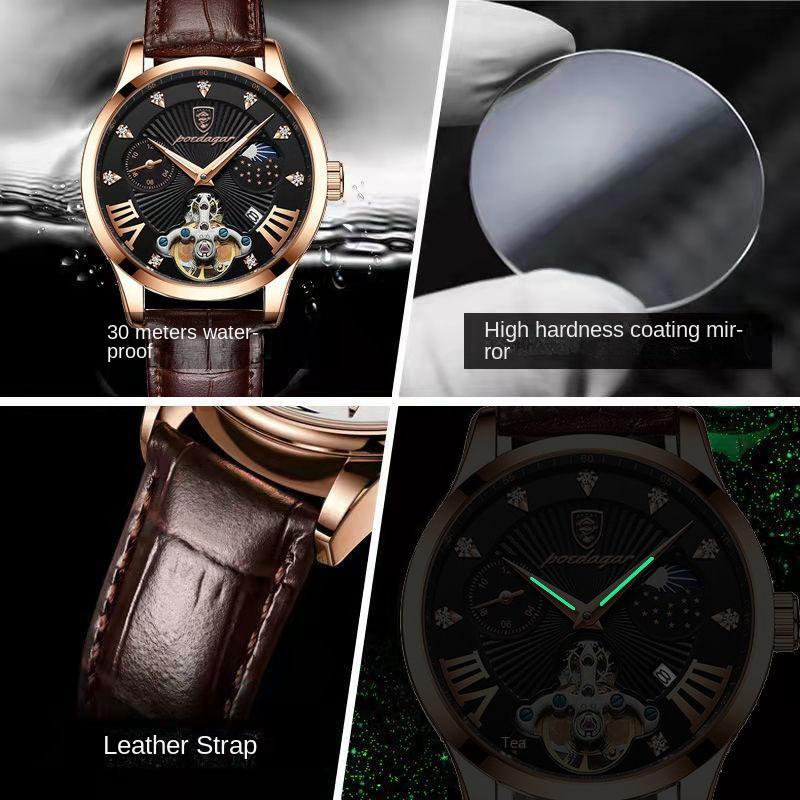 New 2025 Brand Waterproof Luminous Men's Watch Calendar Quartz Watch Stainless Steel Business Fashion Watch
