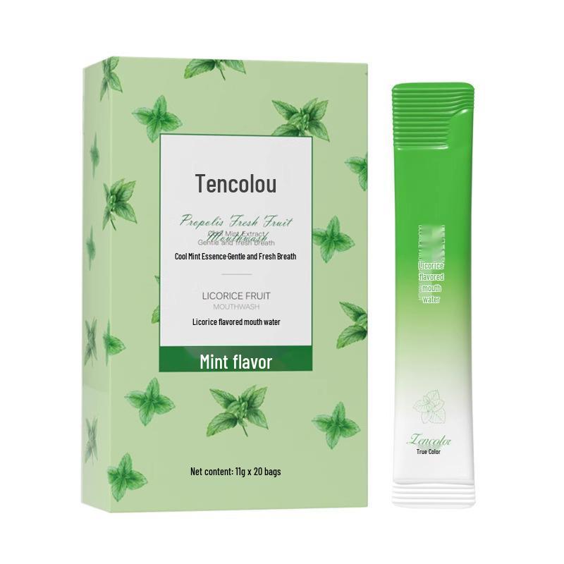 

Портативный ополаскиватель для полости рта с фруктовым вкусом: Устраняет неприятный запах изо рта, зубной камень и освежает для длительного аромата при быстром полоскании.