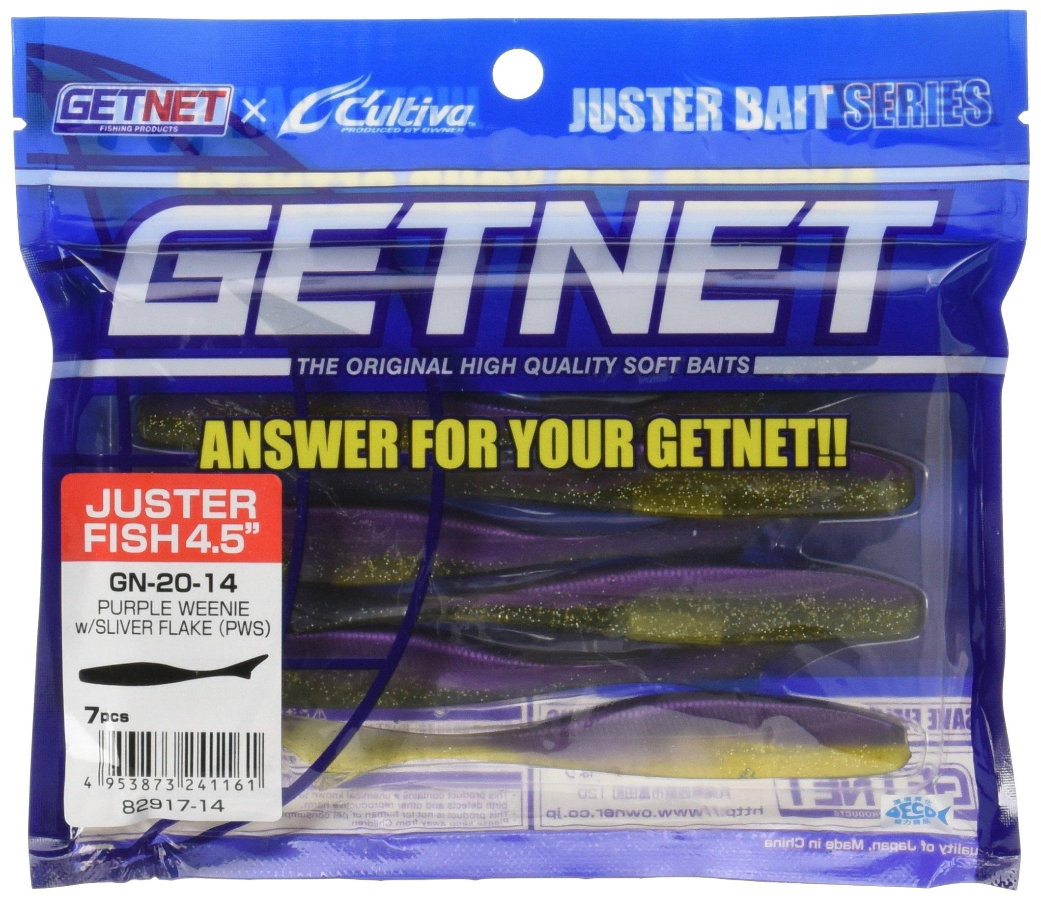 OWNER Worm GN-22 Juster Fish 4.5 inch PWS #14 82917 7 pieces
