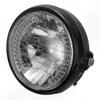 Farol Redondo Halógeno H4 de 7 Polegadas para Iluminação de Motocicleta Bobber Personalizada