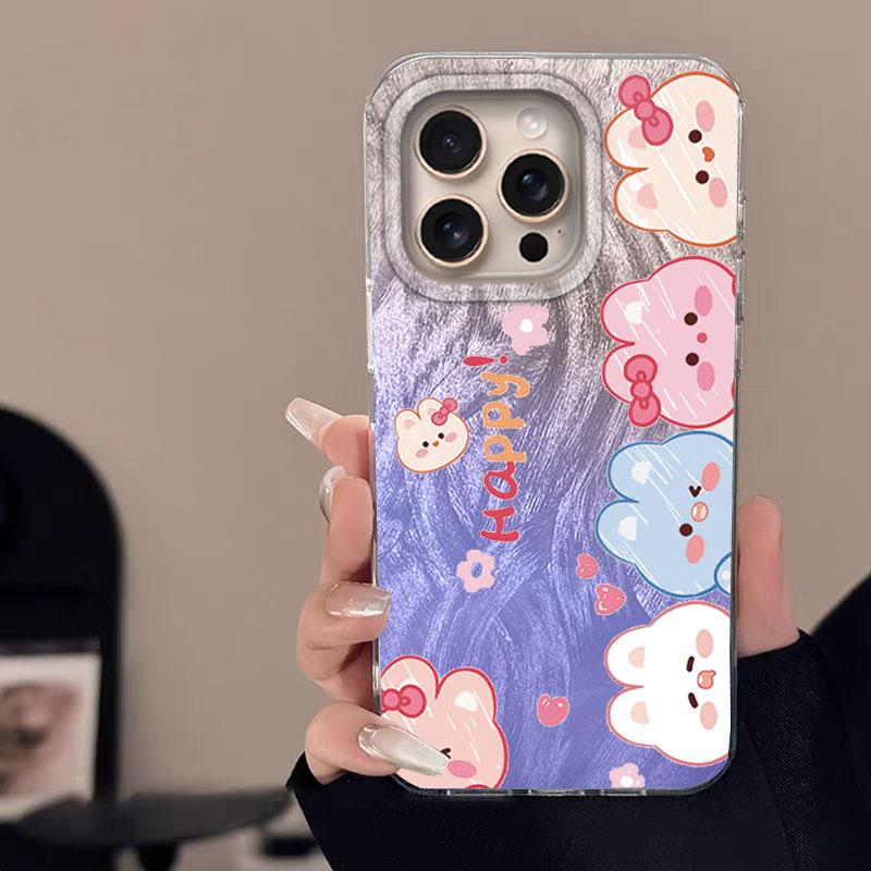 Case For IPhone 16 16 Pro Max 5G Phone Cover Cartoon Cat Panda Pattern Popular Fashion Protective Silicone Bumper For IPhone 16