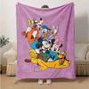 1pc, Disney Mickey Mouse Family Throw Blanket Soft & Cozy for Home Decor, Couch Cover, Travel