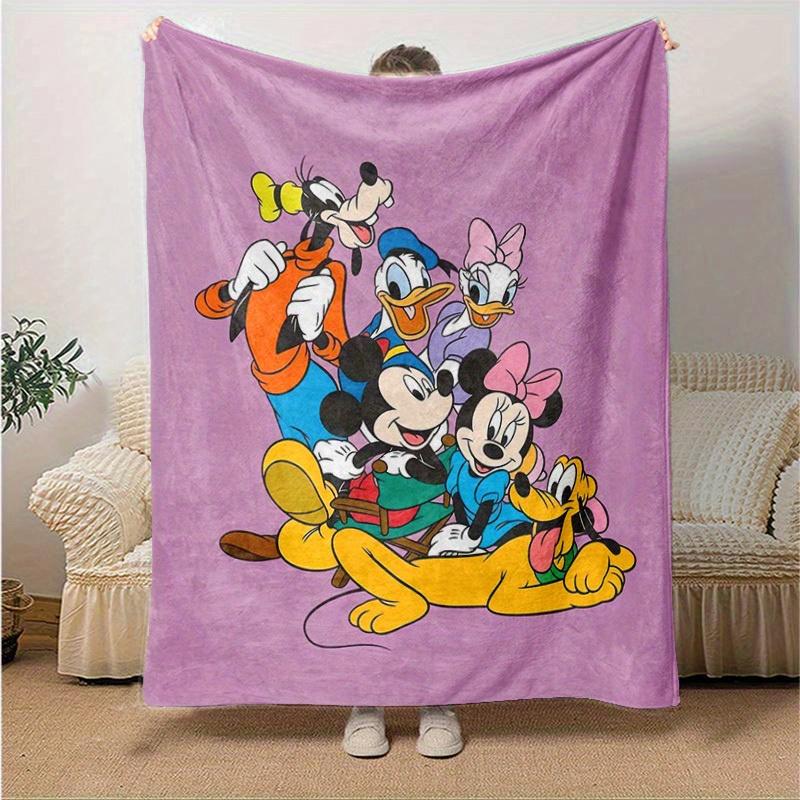 1pc, Disney Mickey Mouse Family Throw Blanket Soft & Cozy for Home Decor, Couch Cover, Travel