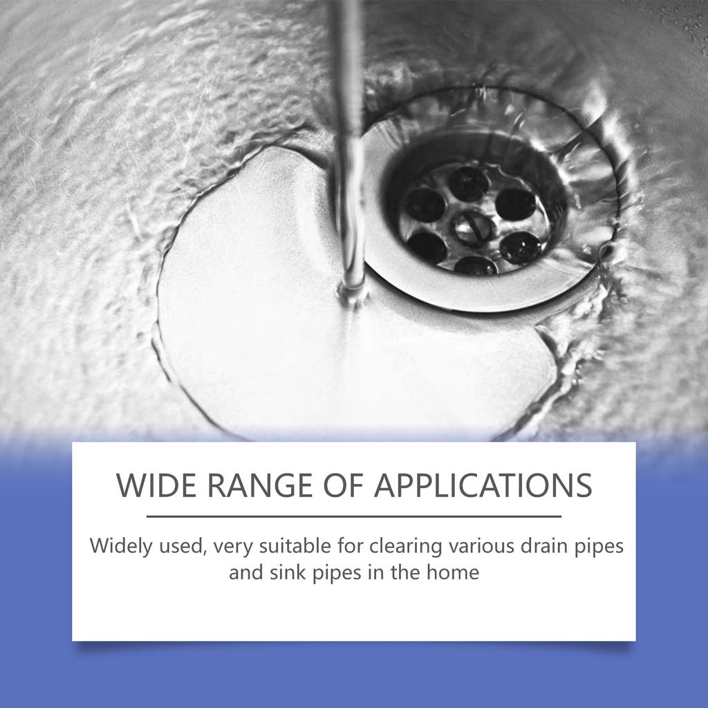 Avloppsrensare för köksvask, badrumsrör, propplösare, 100 ml snabbverkande avloppsöppnare, flytande hårfett, hårdvattenavlagringar