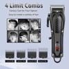 Professional Cordless Hair Clipper for Men Electric Barber Clipper & Trimmer Rechargeable Men's Hair Cutting Tools