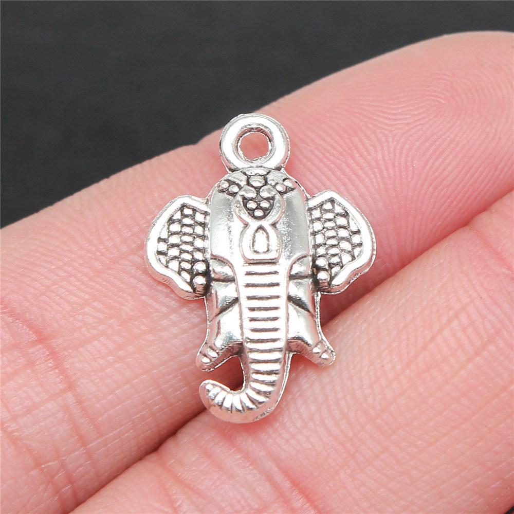 Charms Small Elephant Pendants Kids' Jewelry Materials QC115