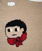 GROUNDWORK Baggage Man Face Knit Sweater / Beige