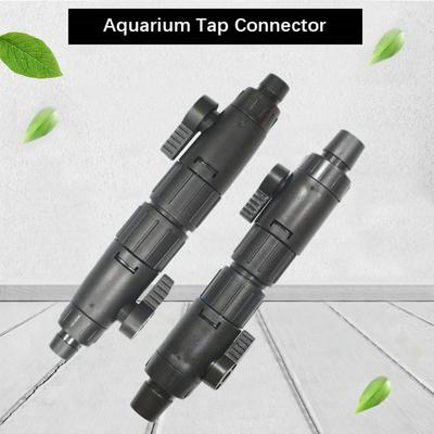 Plastic Aquarium Tap Connector 16mm/12mm Black Aquarium Water Control Valve Quick Release Pipe Separation Joint