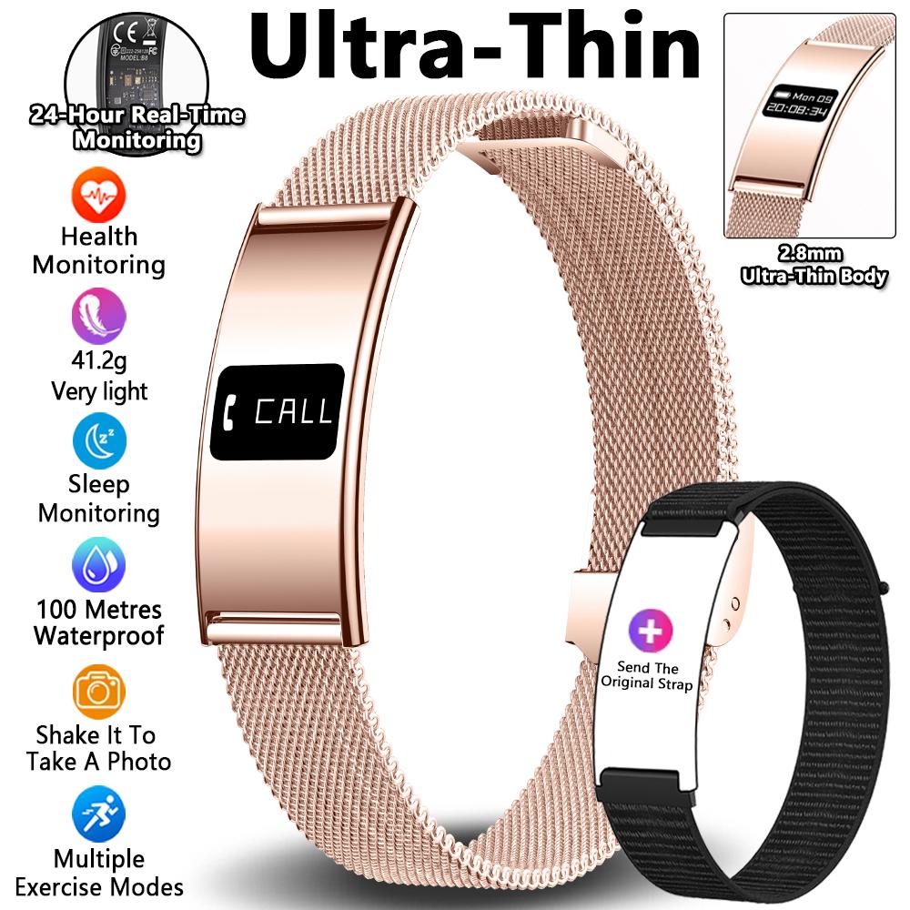Smart Bracelet Call Reminder Time Display Smart Watch Heart Rate Sleep Monitor Sport Wrist Band Fitness Tracker Pedometer