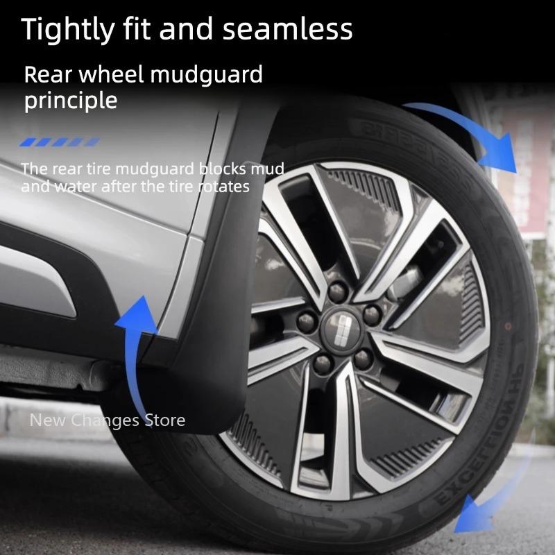 For Geely Galaxy Starship 7 Car Non-destructive Baking Paint Mudguards Front & Rear Wheels Fenders Auto Modify Accessories
