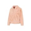 Kunstfell Einfarbig Warm Kapuzenjacke Damen Oberbekleidung Koralle 533127-27