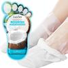 Masque Pieds Coco Anti-Rides Hydratant Masque Peeling Pieds Exfoliant Pieds Pédicure Exfoliant pour Pieds Secs Rugueux Peau Douce Lisse