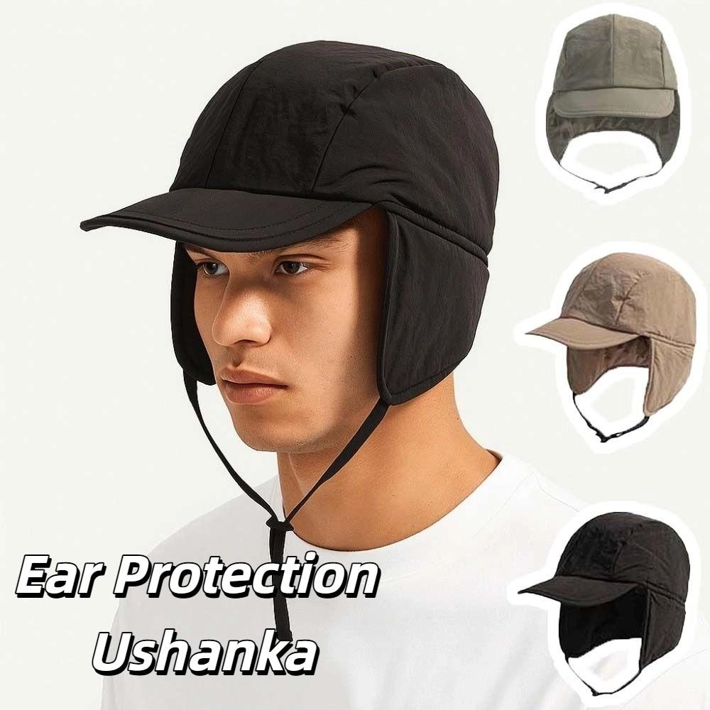Lightweight Ear Protection Ushanka Multi-functional Windproof Pilot Cap Earflaps Visor Hat Autumn
