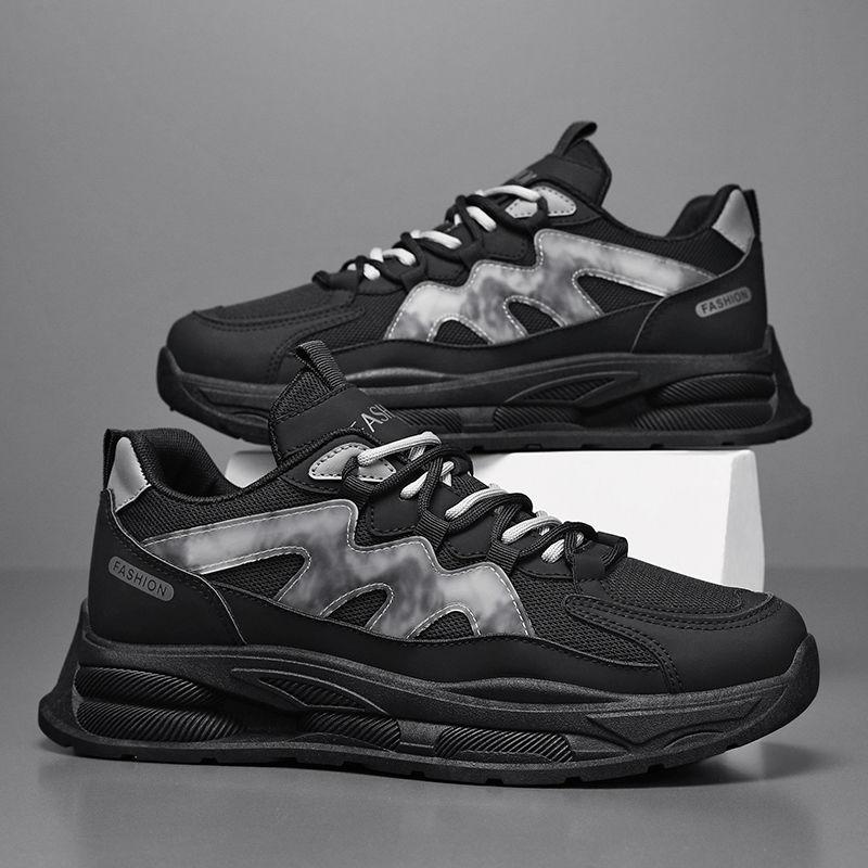 

Мужская обувь лето дышащая новая сетчатая спортивная повседневная обувь мужская универсальная платформа папа модная обувь 44