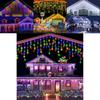 Gipskraut-Stil Solar-Lichterkette mit blinkenden Sternen für Weihnachts- und Hochzeitsdekoration