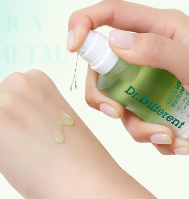 DR.DIFFERENT Cica Metal Soothing Serum for Instant Cooling & Sensitive Skin Relief