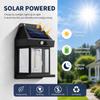 4PCS Solar Motion Sensor Wall Lights Outdoor Waterproof LED Garden Fence Patio Porch Balcony Warm White Security Lighting