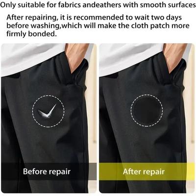 Apparel Applique Self Adhesive Black Patches DIY Craft Washable Waterproof Patch Jacket Repair Clothes Repair Holes