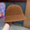 Handmade Crochet Bucket Hat Lightweight Breathable Summer Sun Protection Wide Brim Cap for Outdoor Activities Travel Beach