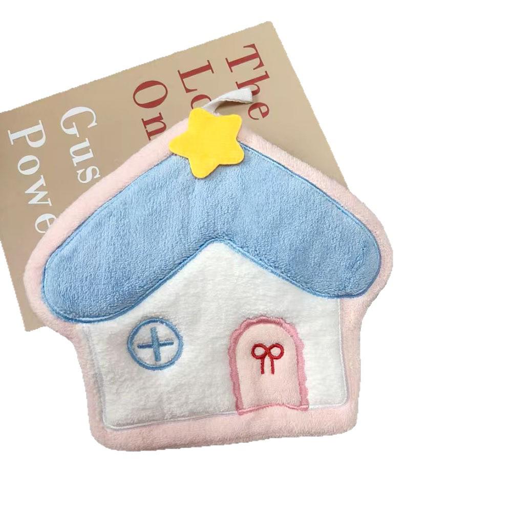 Small Cartoon Hand Towel - Cute, Hangable, Quick-Dry, Water-Absorbent for Home, Kitchen & Bathroom