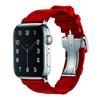 Original Soft Rubber Strap for Apple Watch Band 49mm 45mm 41mm 44mm 42mm 38mm Metal Buckle Bracelet for IWatch