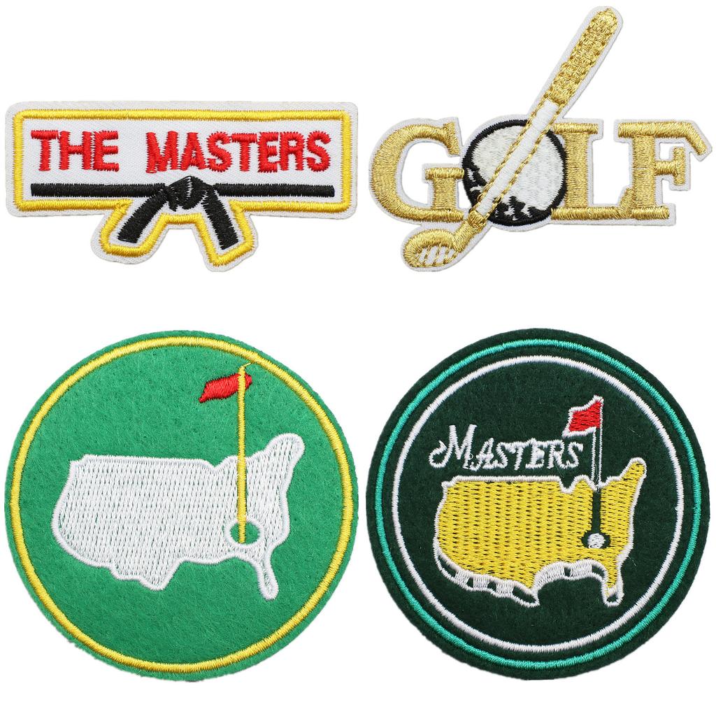 Sports Ball Embroidery Cloth Sticker Golf Patch Sticker Bag Decoration Gold Silk Embroidery Club Computer Embroidery Chapter Boy