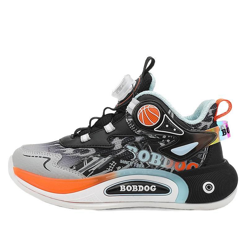 Babu Bean Students Boys Basketball Shoes 2025 Autumn and Winter New Middle-aged and Older Children's Sports Shoes Mesh Breathable Sneakers