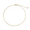 UELSTA Delicate Shimmer Bead Chain Necklace for Women - Sustainable, K18 Gold Plated, Stainless Steel with PVD Coating, Hypoallergenic, Minimalist