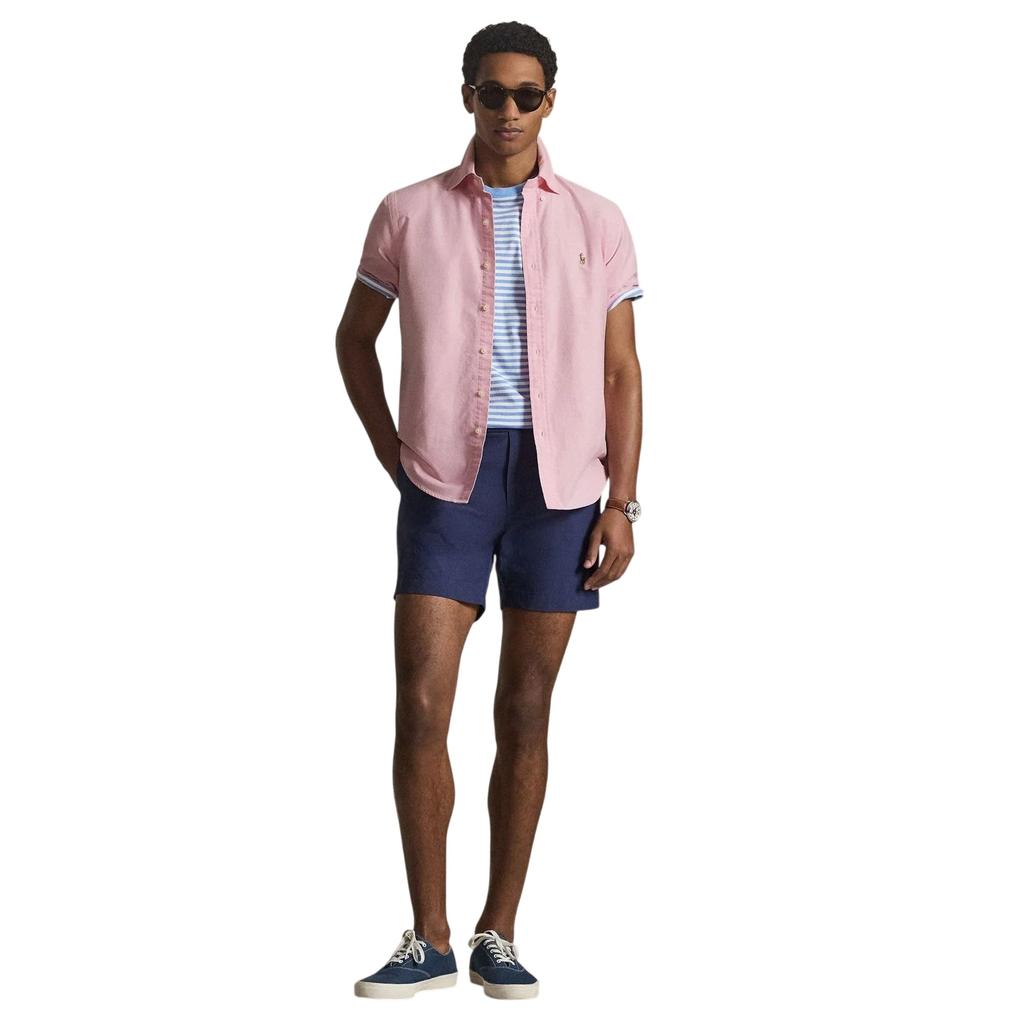 Ralph Lauren Mens Logo Oxford Short-Sleeved Shirt