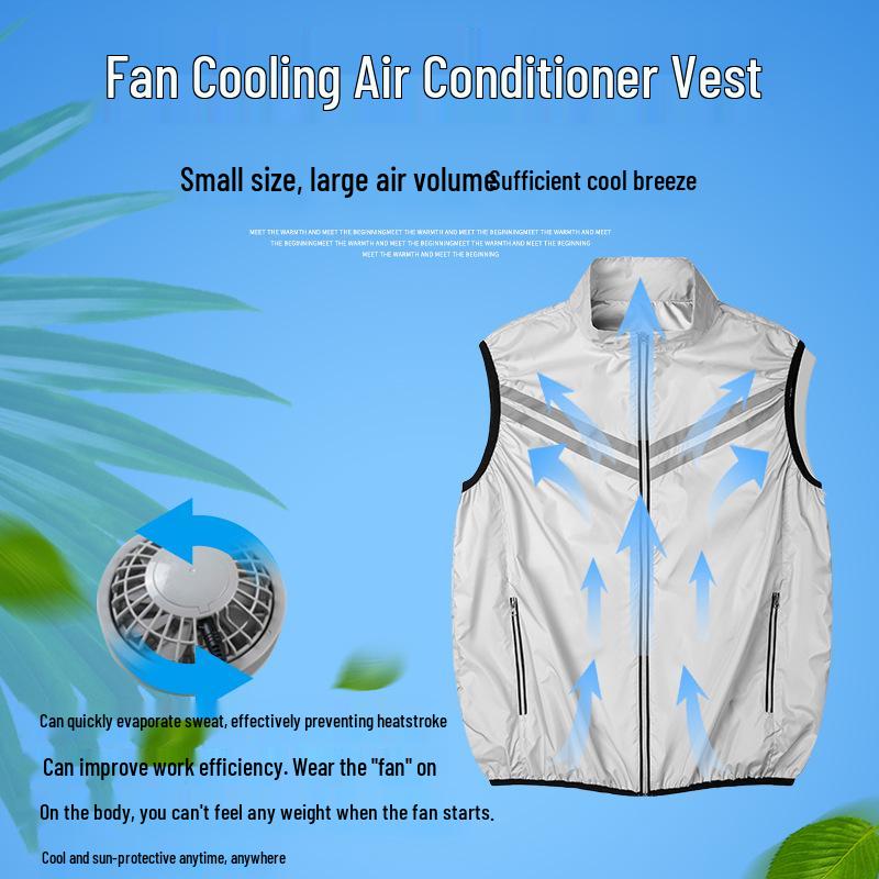 Cross-border Sleeveless Cooling Vest for Summer Outdoor Activities