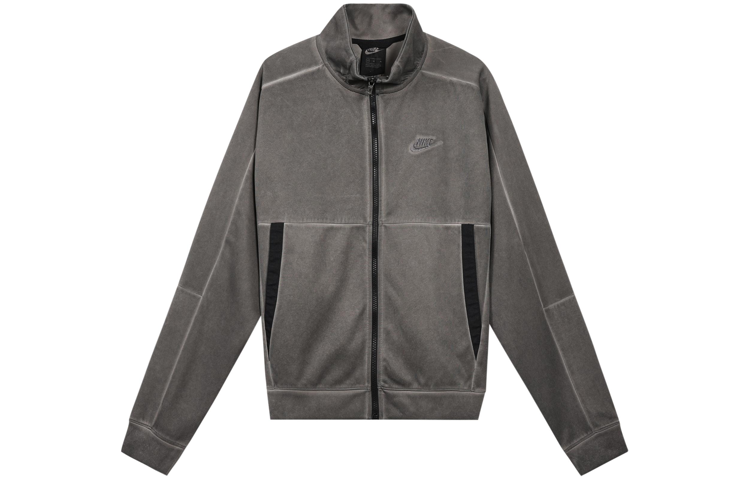 Nike Jackets Men s Gray Stand Collar Moderate Other DA7177-010 L