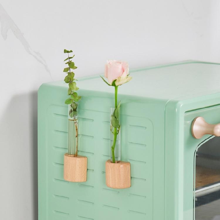 2Pcs Elegant Magnetic Test Tube Vases for Displaying Flowers On Fridge or Metal Surfaces Flower Arrangement Mini Planter