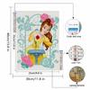 DIY Diamond Painting Princess and Flowers Cross Stitch Kit Mosaic Art Diamond Painting Full Circle Diamond Home Decoration