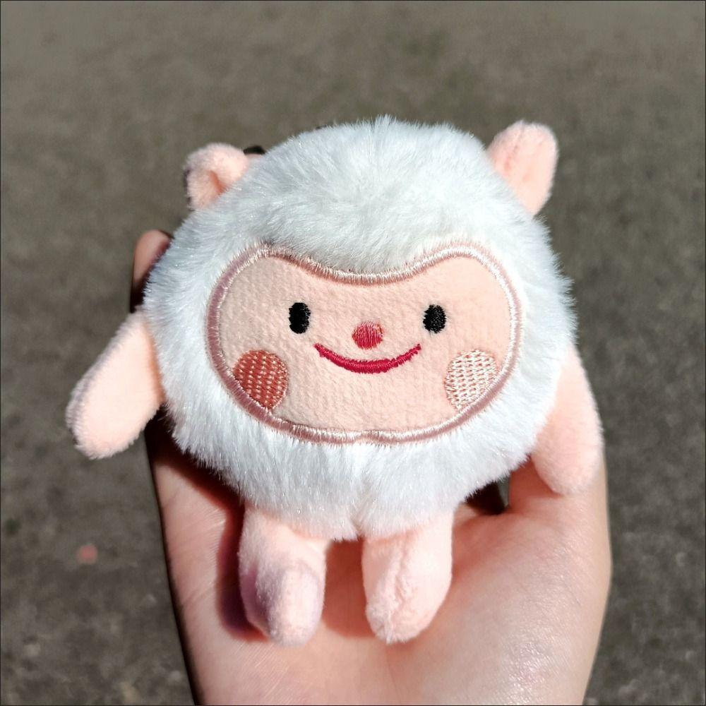 Dongdong Sheep Little Sheep Plush Keychain Bee Sheep Dongdong Sheep Plush Keyring  Children Toys