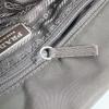 PRADA Logo embroidery Tote Bag Nylon khaki Women BR0977 Used