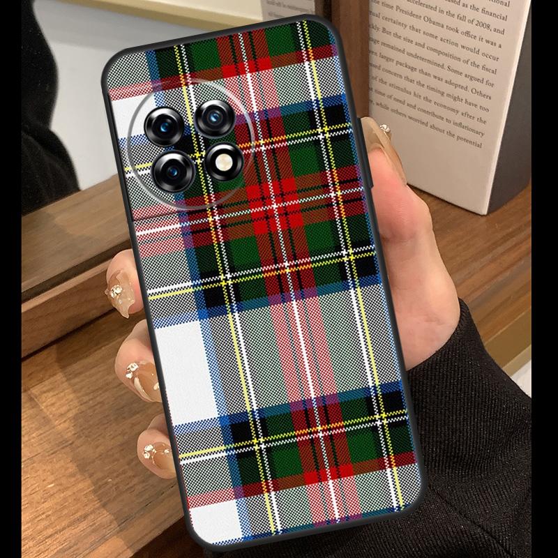Clan Stewart Dress Tartan Plaid Case For OnePlus Nord 5 CE 2 3 4 Lite N20 N30 OnePlus 15 R 13R 12R 10T 13T 10 11 12 13 Cover