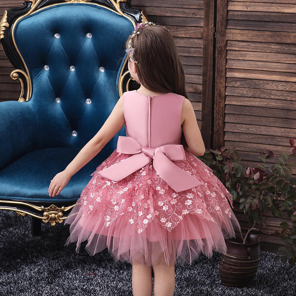 New Baby Girls' Birthday Princess Dress Tutu Dress for Toddler Girls, Kindergarten Dresses