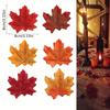 100Pcs Simulated Maple Leaf Autumn Courtyard Halloween Wedding Table Decoration Photography Props Homemade Flower Wreath