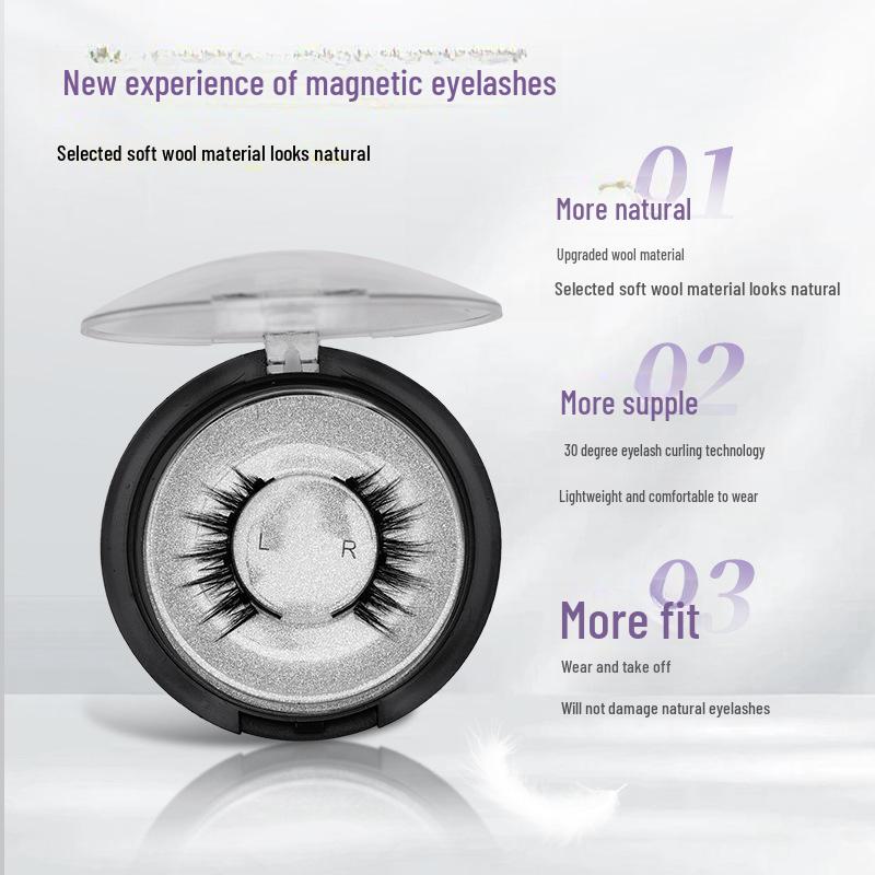 Little Devil Magnetische Sonnenblumen-Wimpern - Kleberfrei, Einfache 3-Schritt Natürliche Falsche Wimpern
