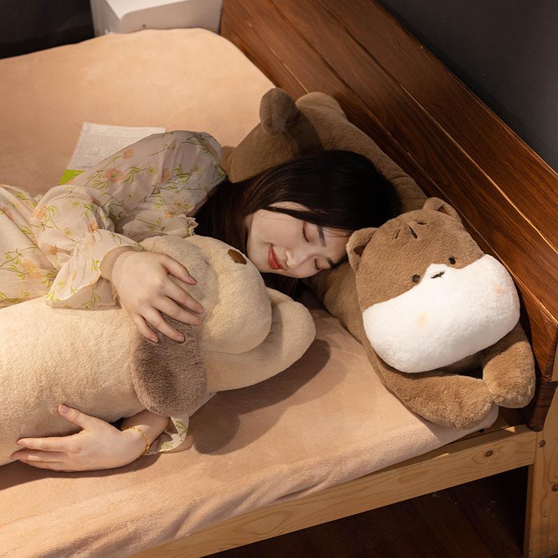 Cute Dog Rabbit Plush Toy Long Throw Pillow Child Bed Sleeping Doll Girl Sleeping Leg Pillow