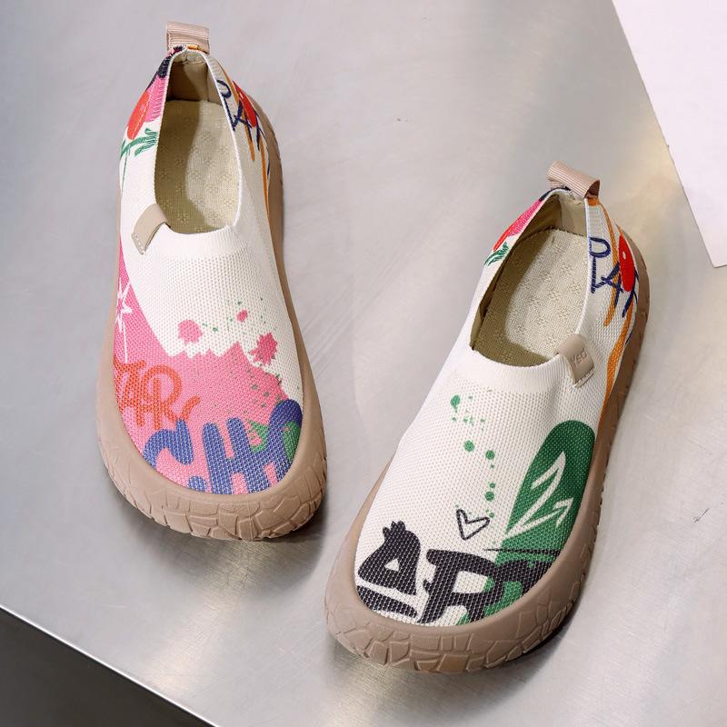 Scarpe da Viaggio da Donna Verniciate Toledo Leggere e Traspiranti Scarpe Casual a Pedale Unico alla Moda e Larghe Nuove Scarpe Pigre