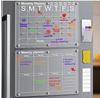 Magnetischer Whiteboard-Kalender für den Kühlschrank - Wiederverwendbares Monats- und Wochenplanungsbrett, Liste und leeres Brett für alle glatten Oberflächen