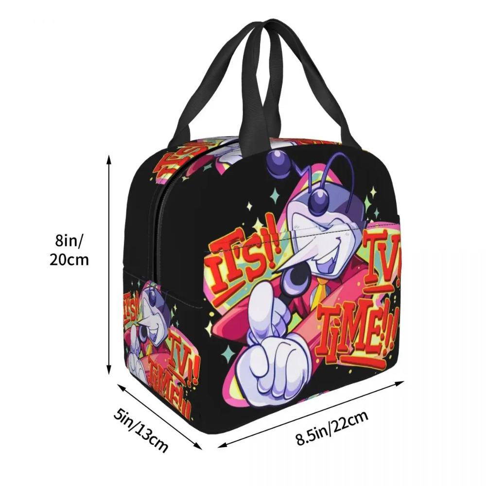 Deltarune Mr Tenna's TV Time Insulated Lunch Bag for Women Kids Leakproof Food Boxes Thermal Lunch Box Tote