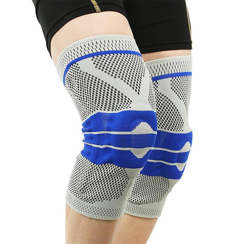 Breathable Silicone Knee Pad with Anti-Slip Patella Support for Sports