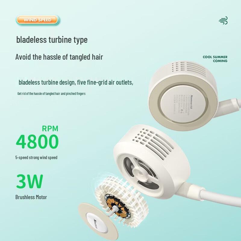 Newmine PBS002 Nositelný krční ventilátor Bluetooth reproduktor Čínská zástrčka (adaptér součástí dodávky)