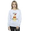 Disney Womens/Ladies Winnie The Pooh Happy Christmas Holly Sweatshirt